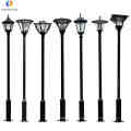 Courteard Garden extérieur poteau lumineux Classic Decorative LED lampadaire